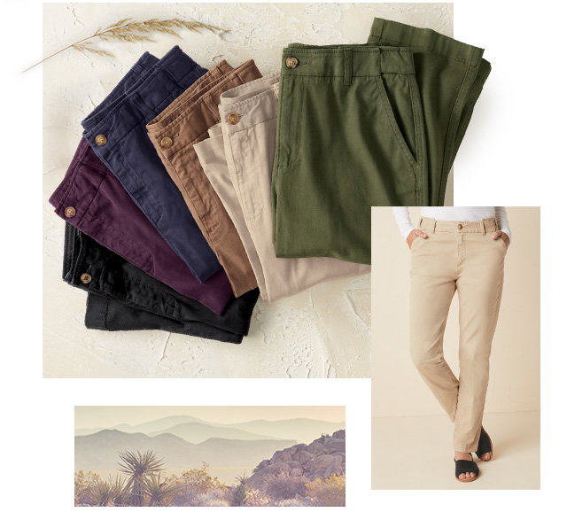 Hidden Stretch-Waist Chinos