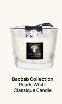 Baobab Collection Pearls White Classique Candle