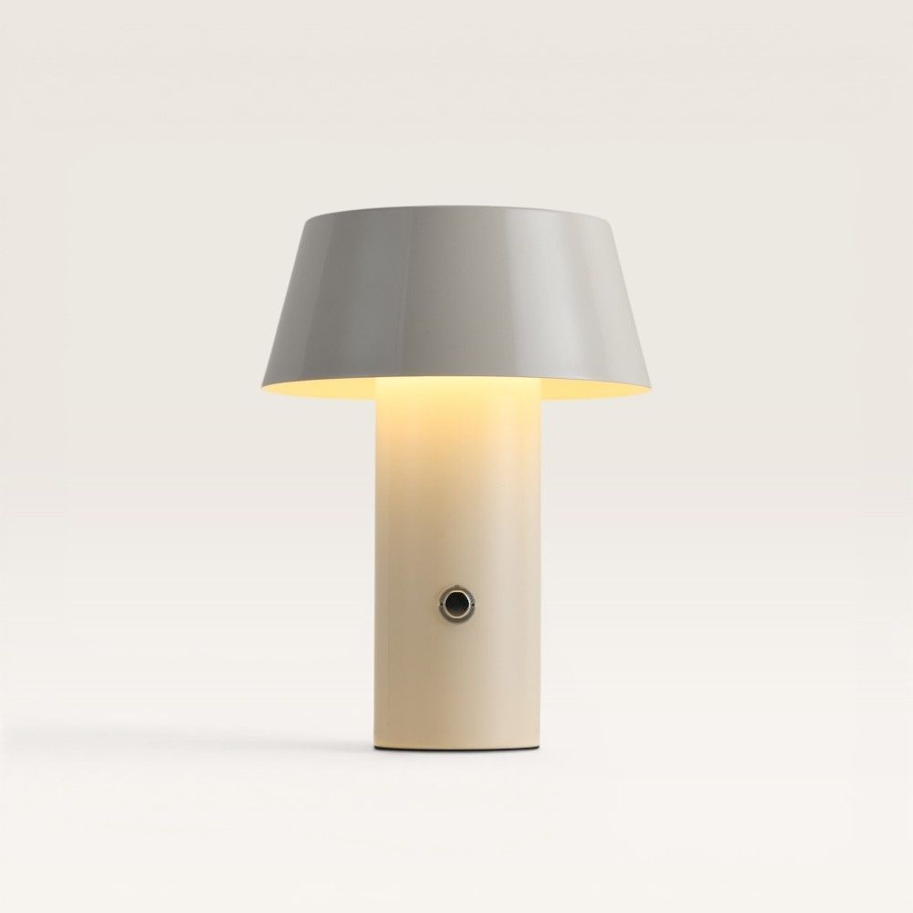 Cadera – Mushroom lamp, rechargeable, off-white