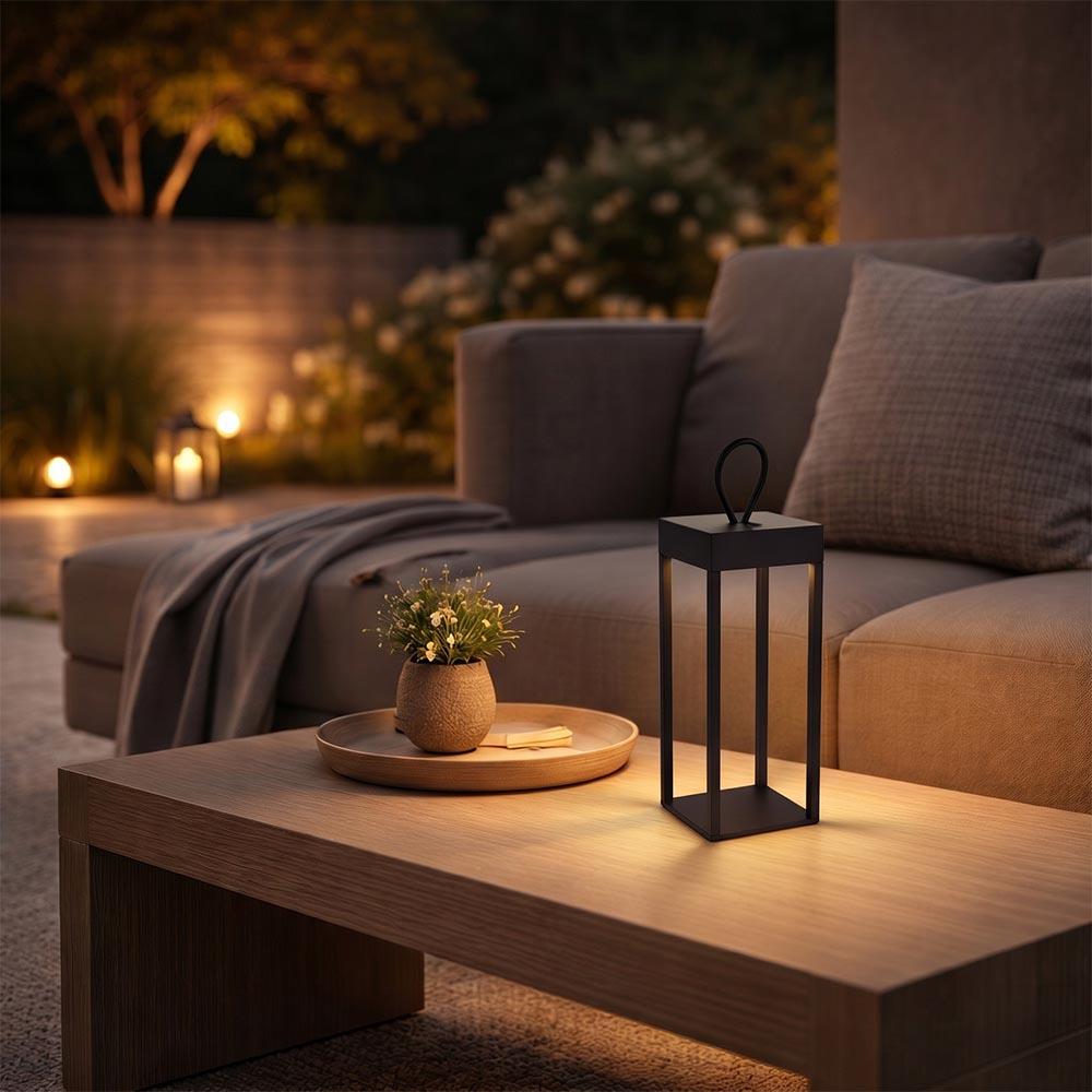 Larion – Rechargeable table lamp, black