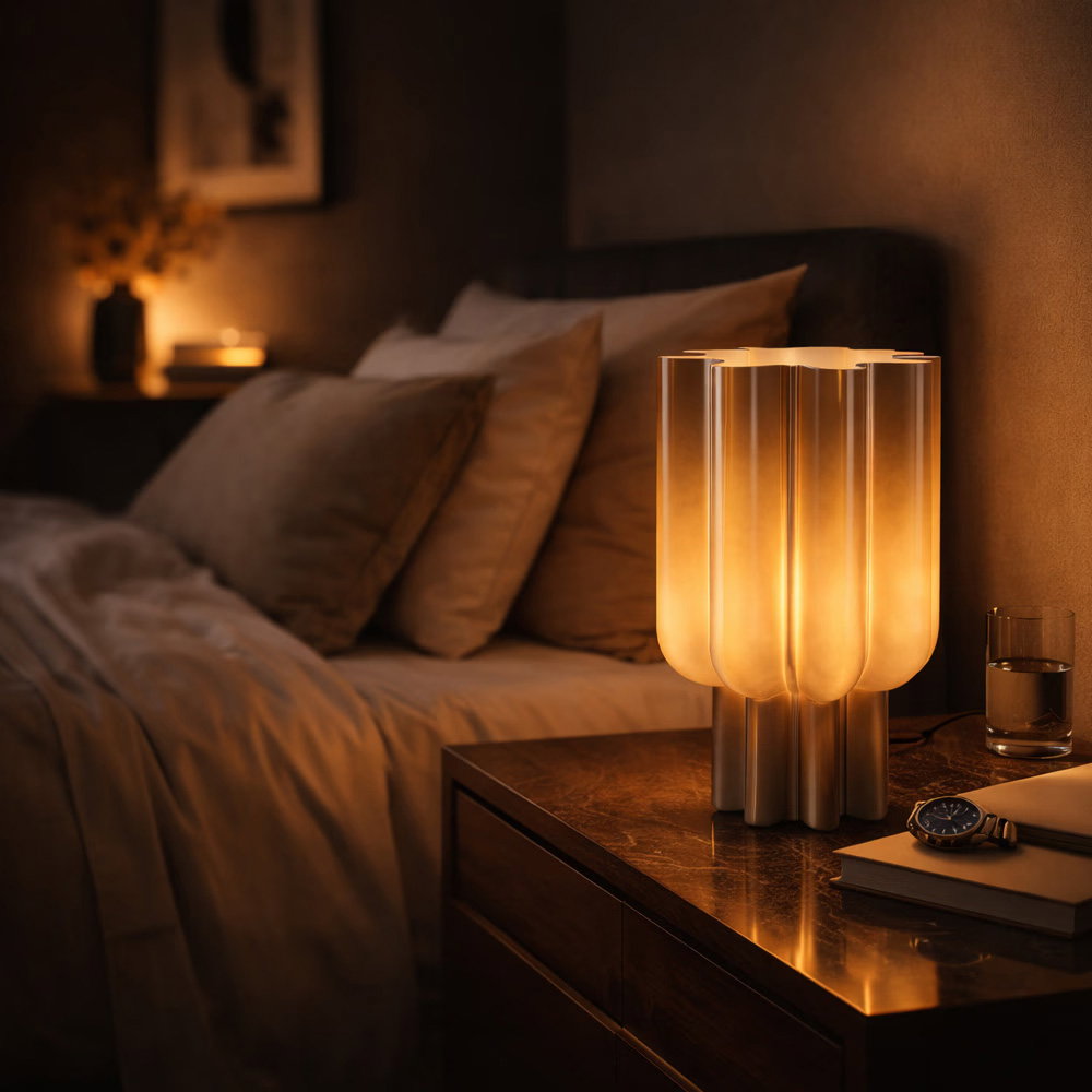 An impression of the Gessari table lamp.