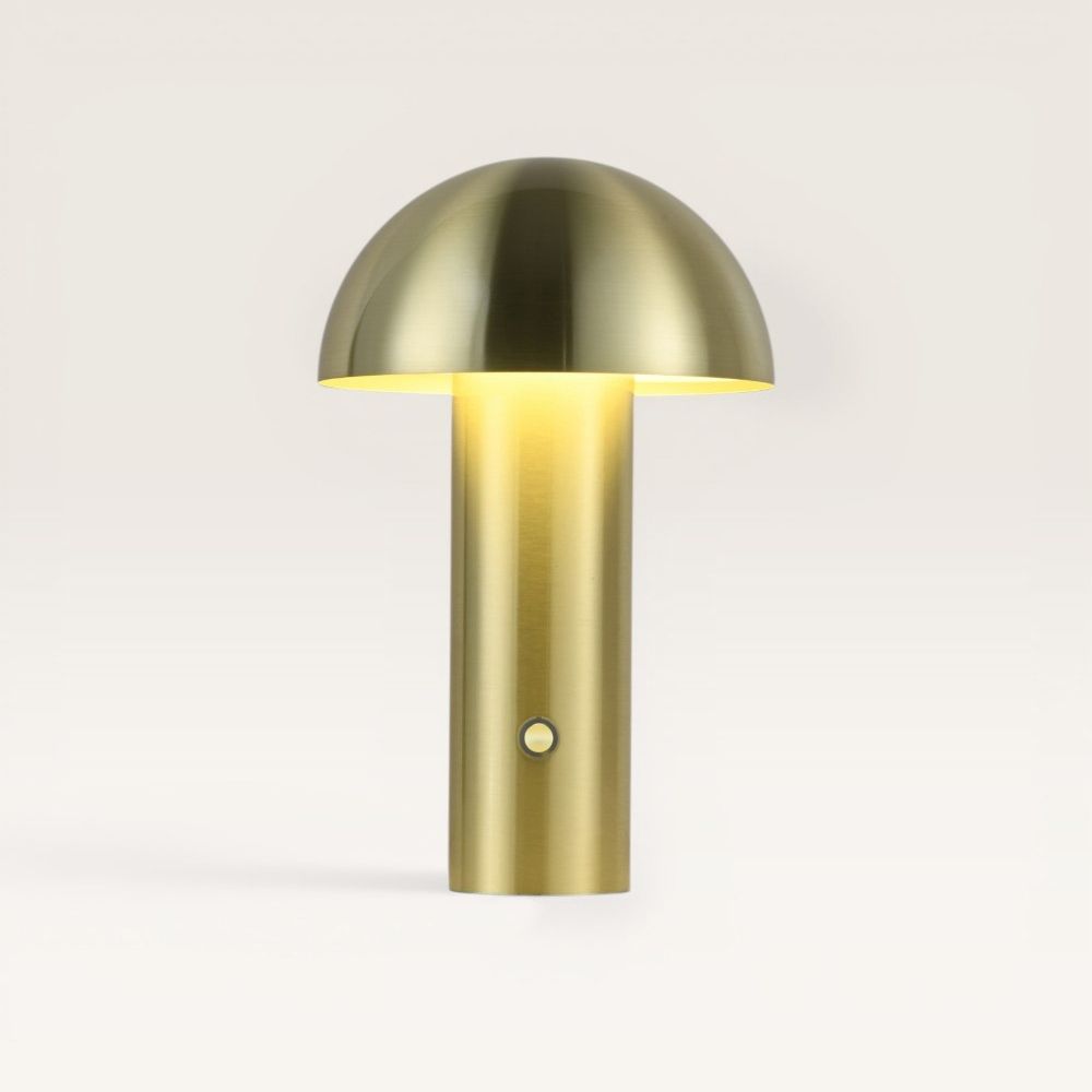 Noryn – Rechargeable mushroom lamp, gold