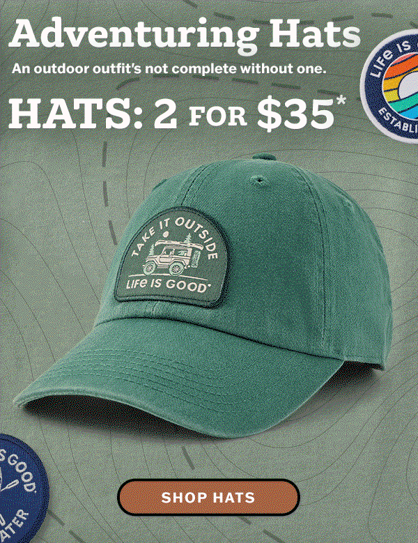 Hats: 2 for $35.