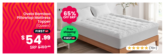Ovela Bamboo Pillowtop Mattress Topper (Queen)