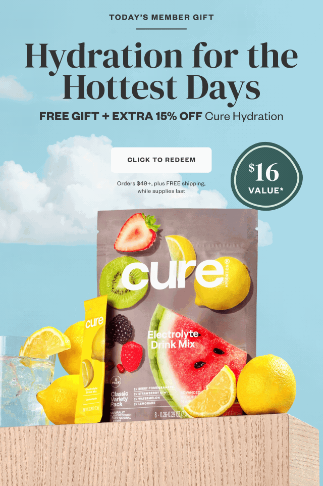 Hydration for the Hottest Days. Click to Redeem.
