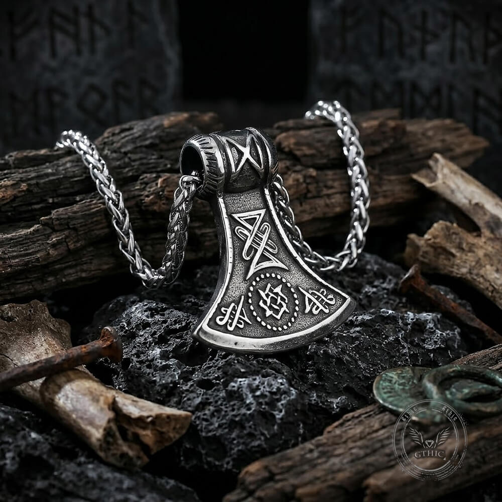 Image of Viking Axe Stainless Steel Nordic Pendant