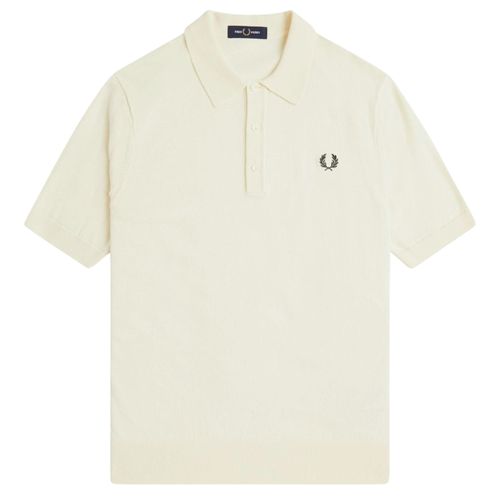 Fred Perry Knitted Shirt - Ecru