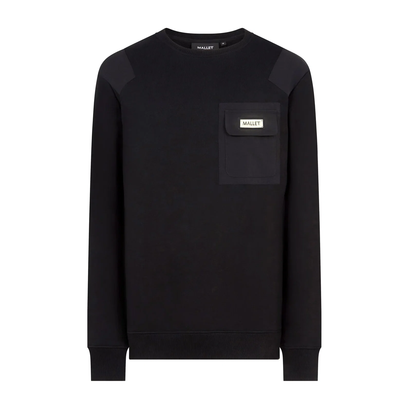 Image of Nylon Patch Crew Black