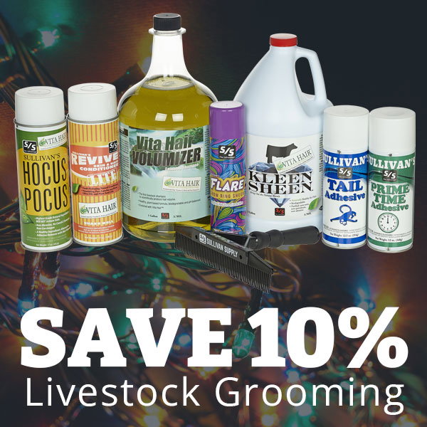 Save 10% on Livestock Grooming