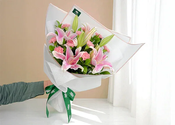 Image of Elysian Bloom Mixed Flower Bouquet (ROA307)