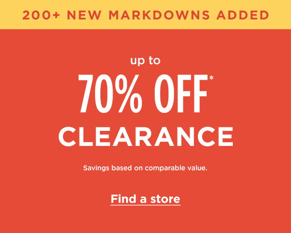 70 off clearance