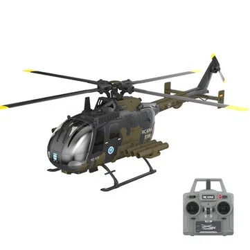 RC ERA C180 BO-105 2.4G 6CH 6G 1:25 Scale Altitude Hold Optical Flow Positioning TOF Altitude Hold Dual Brushless Motor Flybarless RC Helicopter RTF