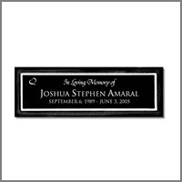 Aluminum Bench Plaque