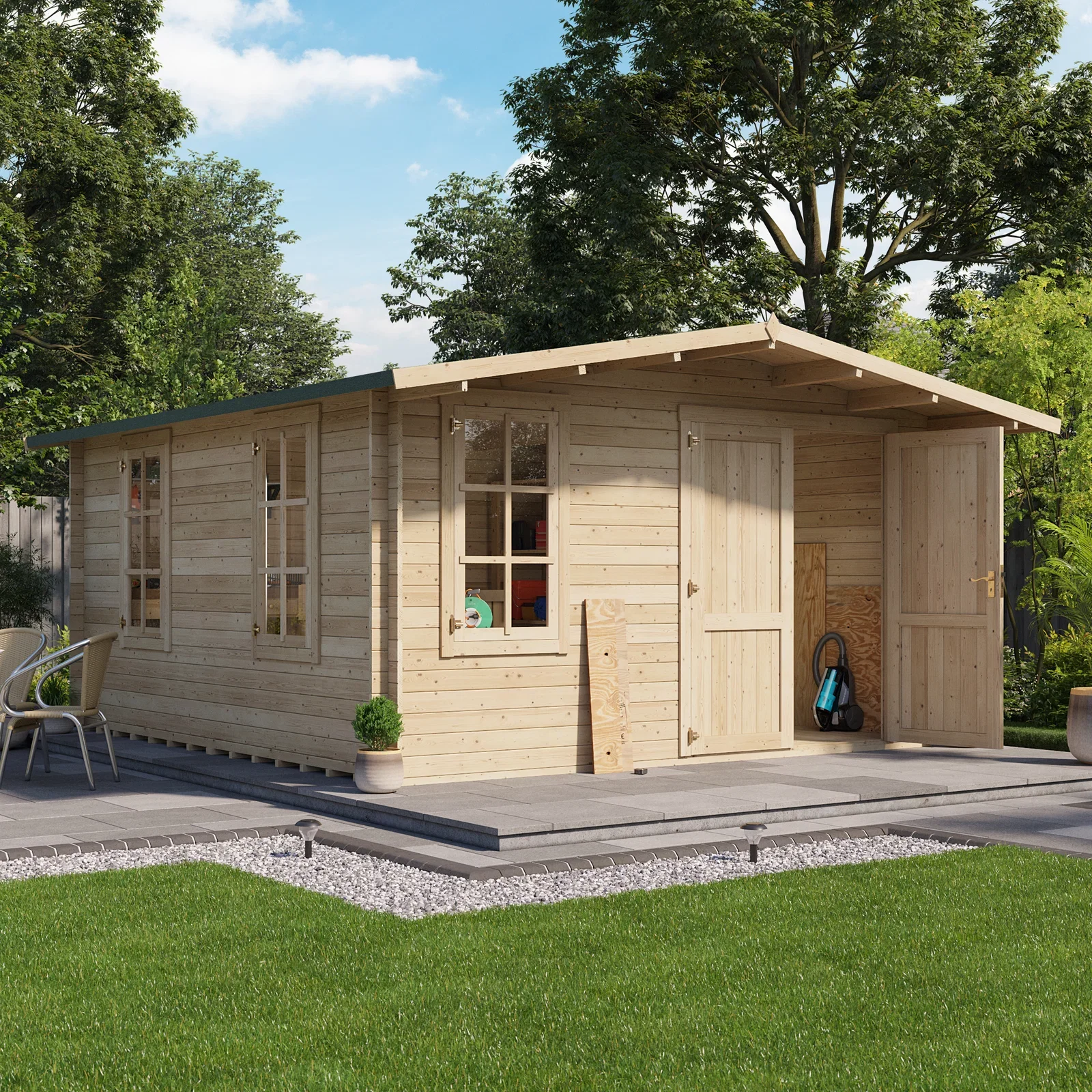 Image of BillyOh Alpine Workshop Log Cabin