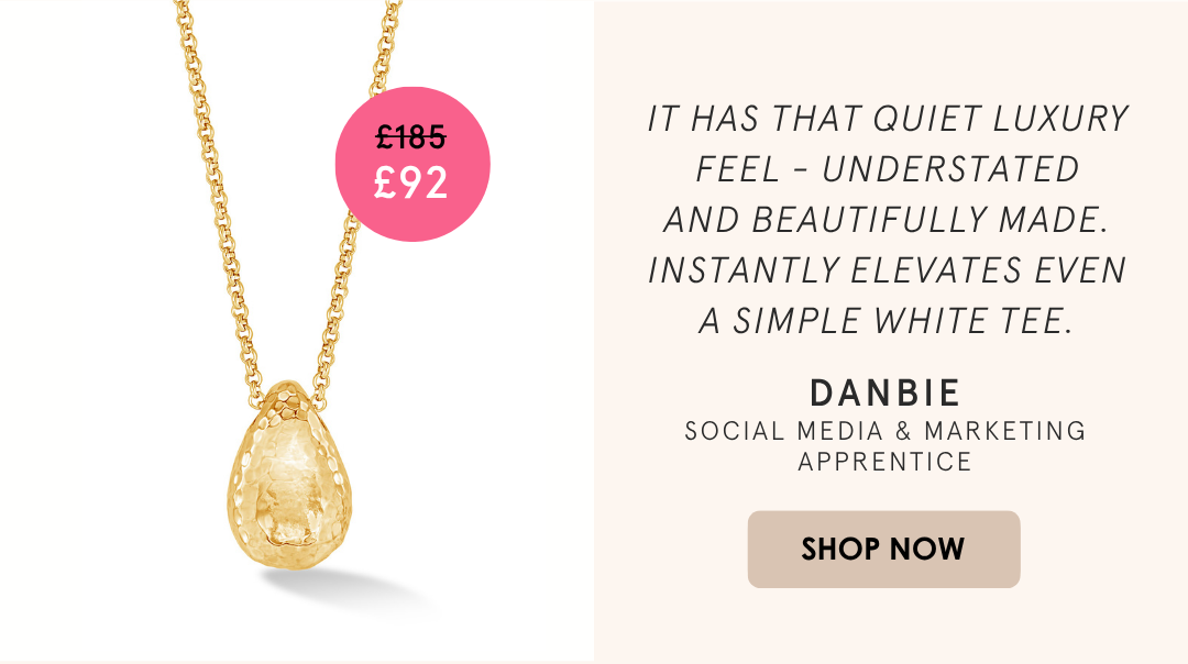Summer Sale | Hammered Nomad Nuggets™ Pebble Pendant