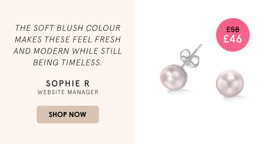 Summer Sale | Pink Freshwater Luna Pearl™ Studs (Seconds)