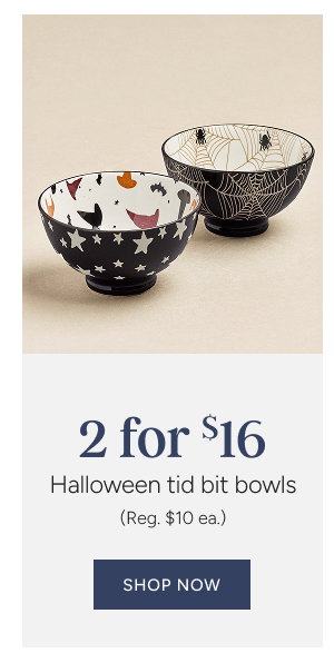 2 for $16 Halloween Tid Bit Bowls (reg. $10 ea.)