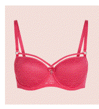 so bright pink & black lace