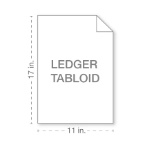 Ledger/Tabloid sized paper