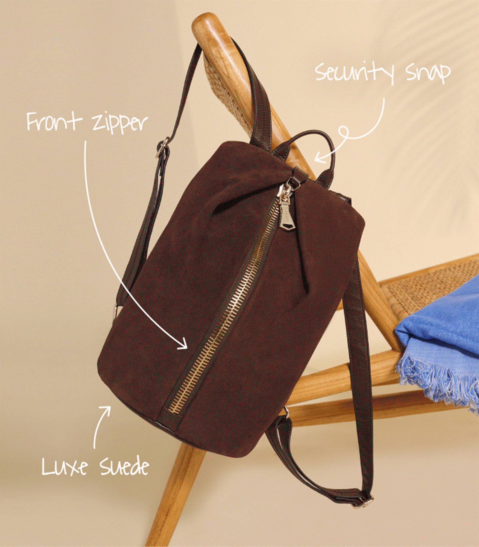 Now available in a new Fudge Suede.