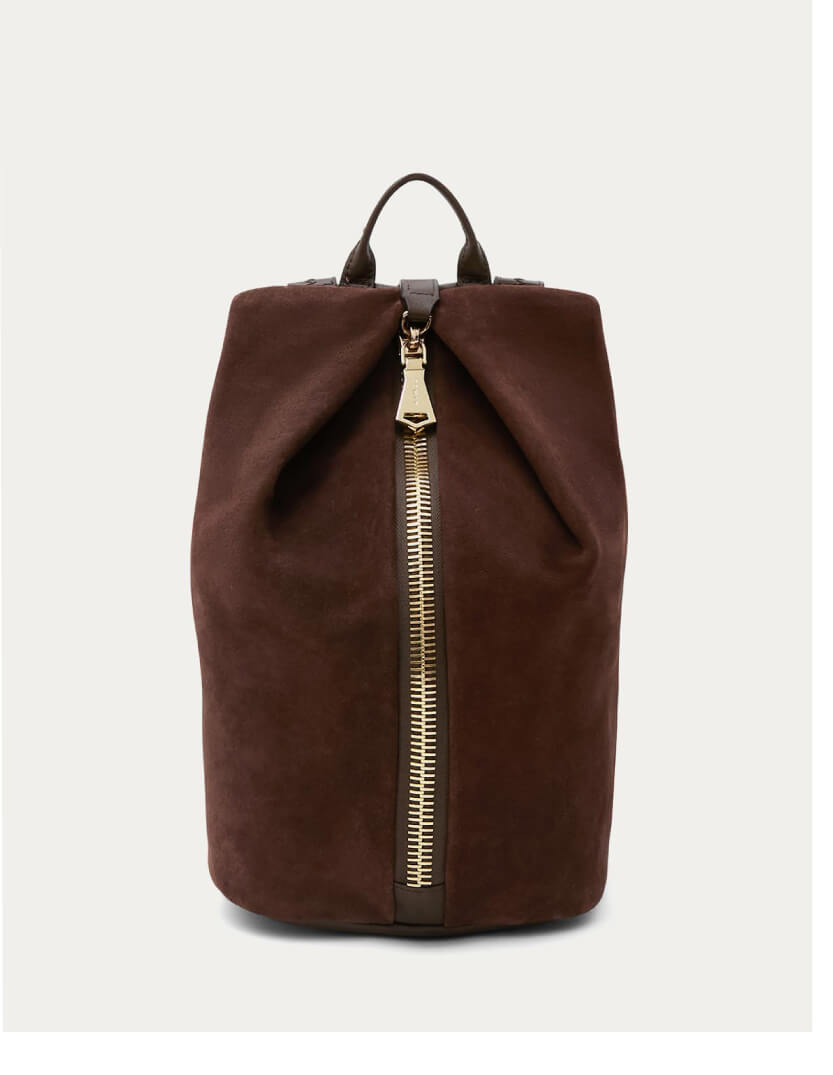 Tamitha Backpack in Fudge Suede