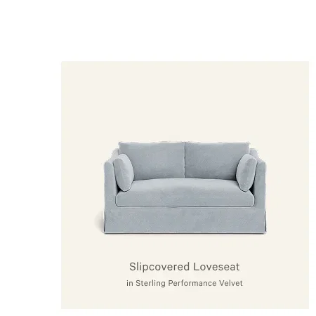 Slipcovered Loveseat