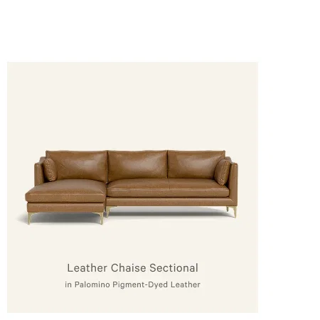 Leather Chaise Sectional
