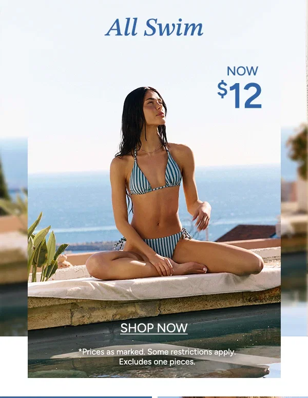 All Swim Now $12