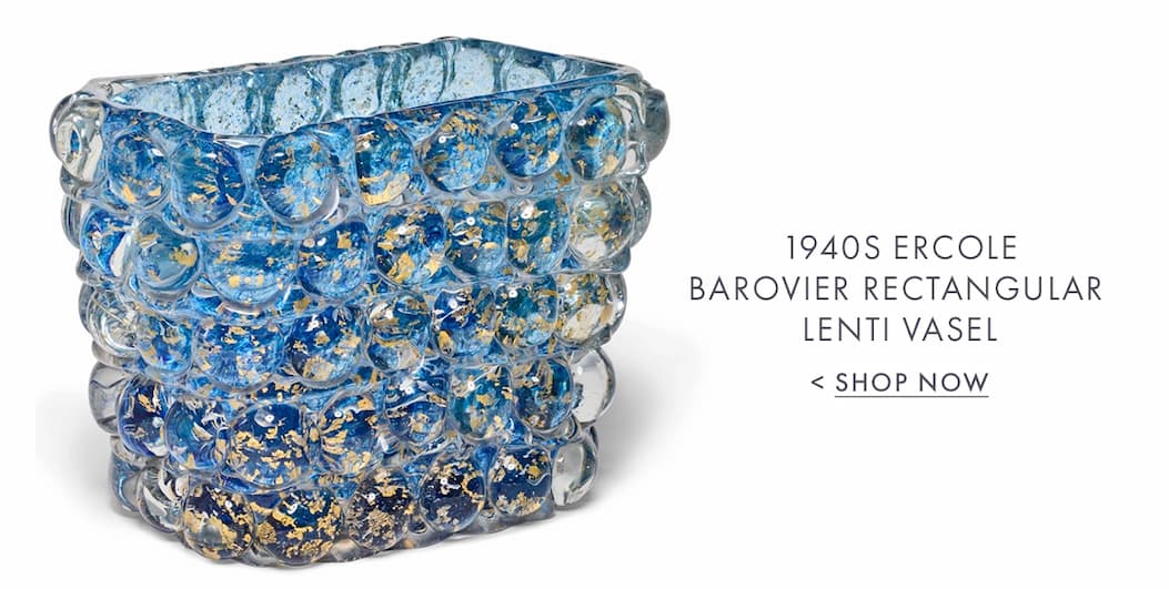 1940s Ercole Barovier Rectangular Lenti Vase