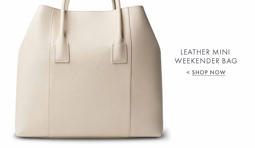 Leather Mini Weekender Bag