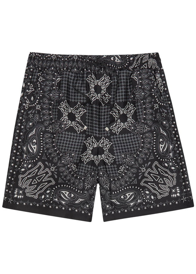 AMIRI Checked silk shorts