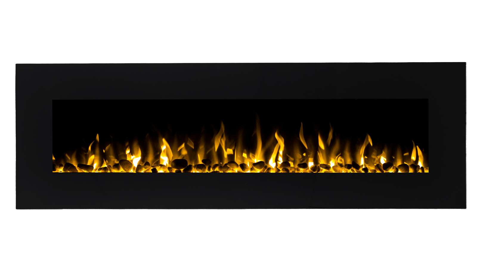 Dakota 152cm 1500W Wall Mounted Electric Fireplace in Black