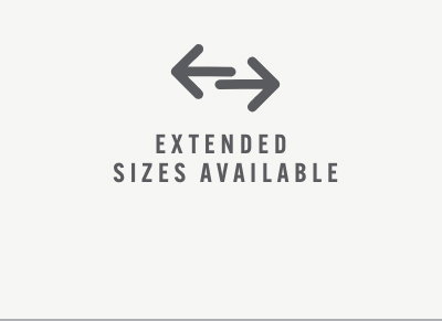 Extended sizes available