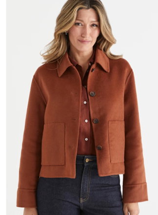 Pocket Detail Button Up Jacket