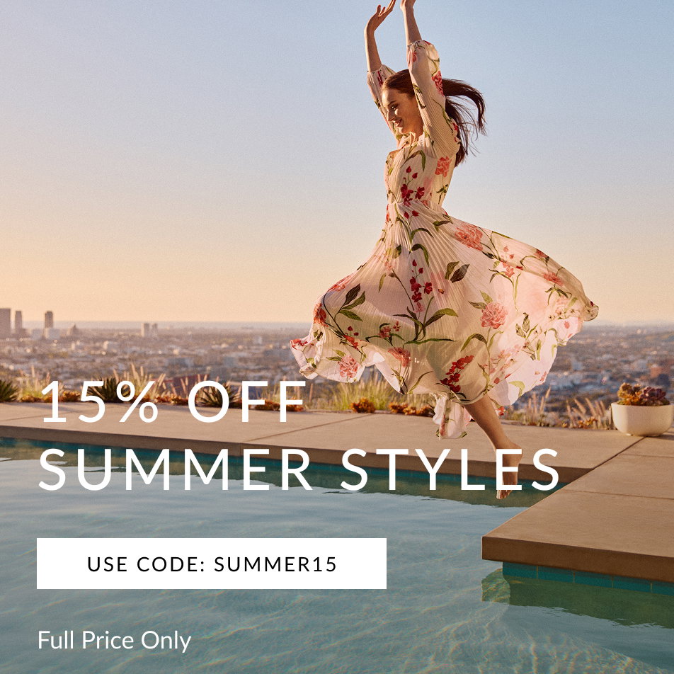 15% OFF SUMMER STYLES