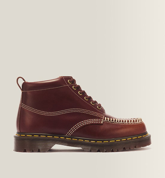 LOWELL CHUKKA Moc Toe Leather Ankle Boots