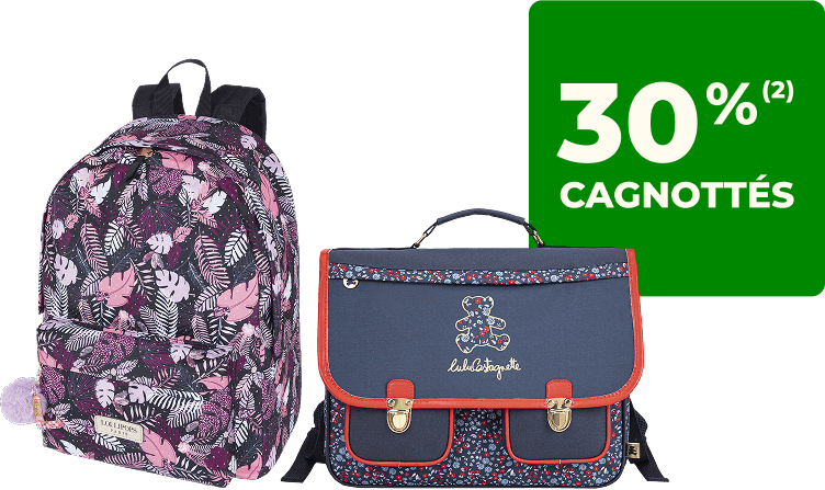30% cagnottés sur une sélection de sacs et trousses Lollipops, Lulu castagnette, Morgan et Little Karl Marc John
