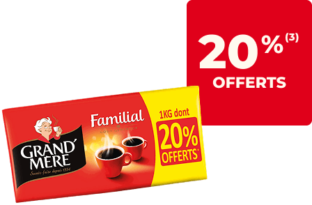 Café moulu grand mère 20% offerts