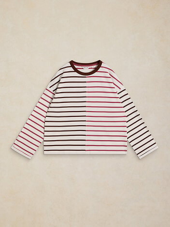 Shop Kim Stripe Ls Tee
