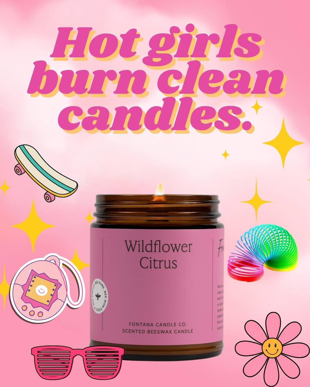 Hot girls burn clean candles
