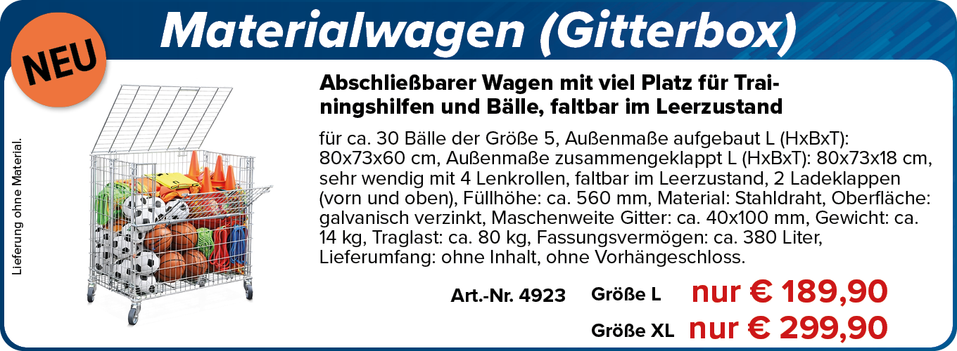 NEU! Materialwagen (Gitterbox)
