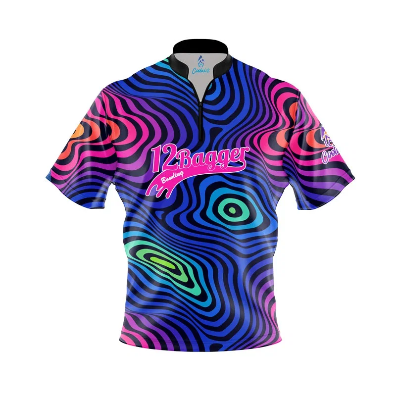 Image of Electric Eclipse Fast Track CoolWick Bowling Jersey - 12Bagger