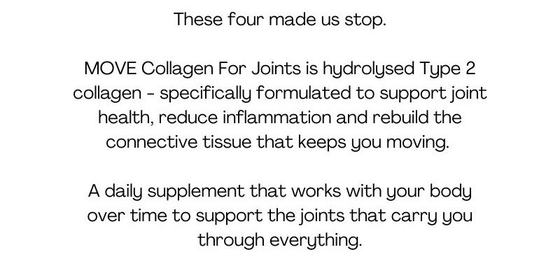 MOVE is hydrolysed type 2 collagen