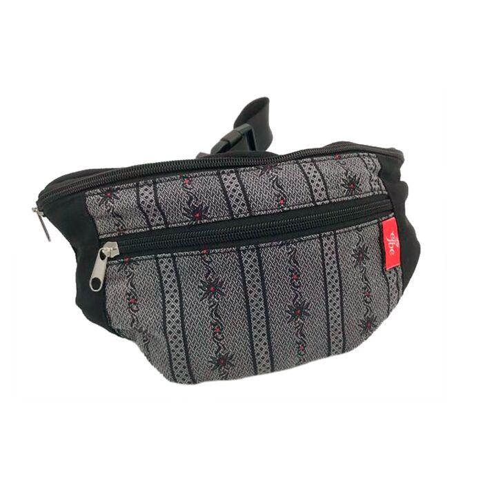 Bauchtasche im Edelweiss-Look , anthrazit