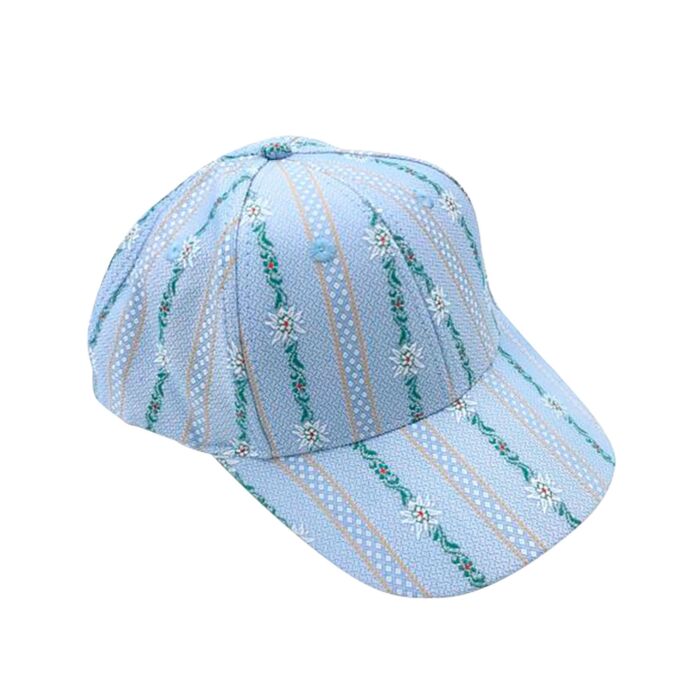 Cap im Edelweiss-Look , hellblau