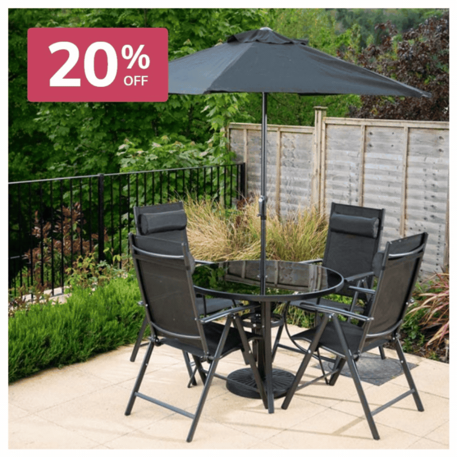 Kennet Black Reclining Dining Set