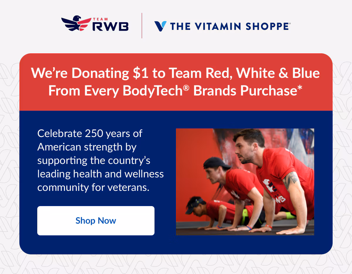TEAM RWB | THE VITAMIN SHOPPE. Shop Now