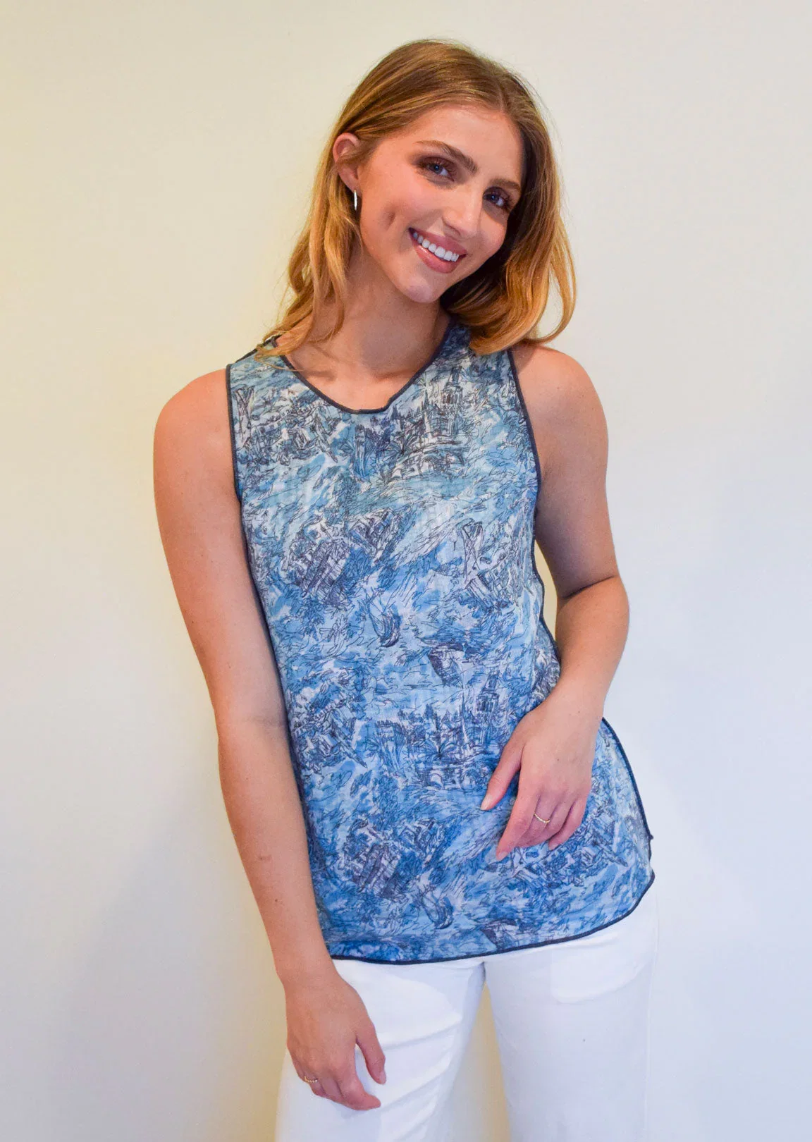 Line Drawing Reversible A-Line Tank