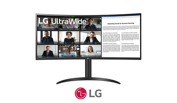 34" Curved UltraWide WQHD HDR 10 100Hz Monitor with USB Type-C (34WR55QK B)