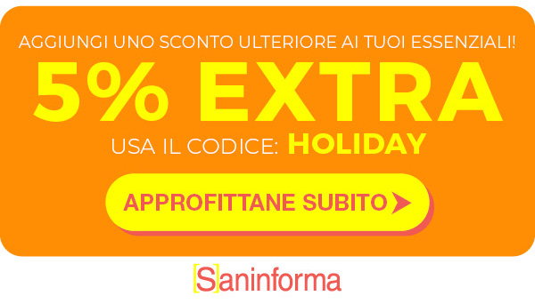 Codice HOLIDAY: -5% Extra sui prodotti selezionati